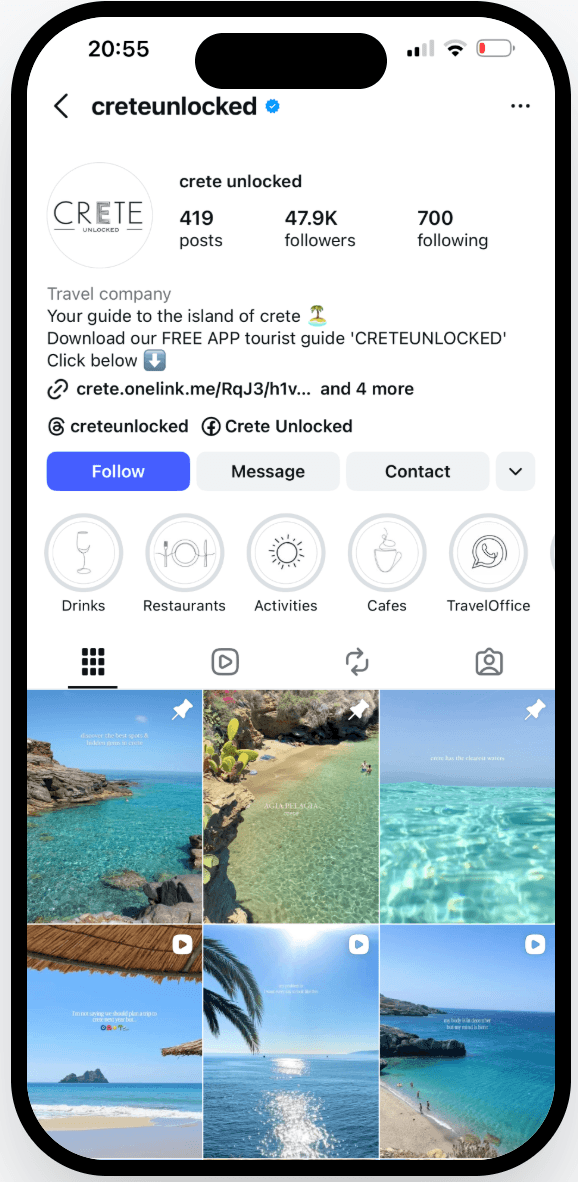 CreteUnlocked app screenshot