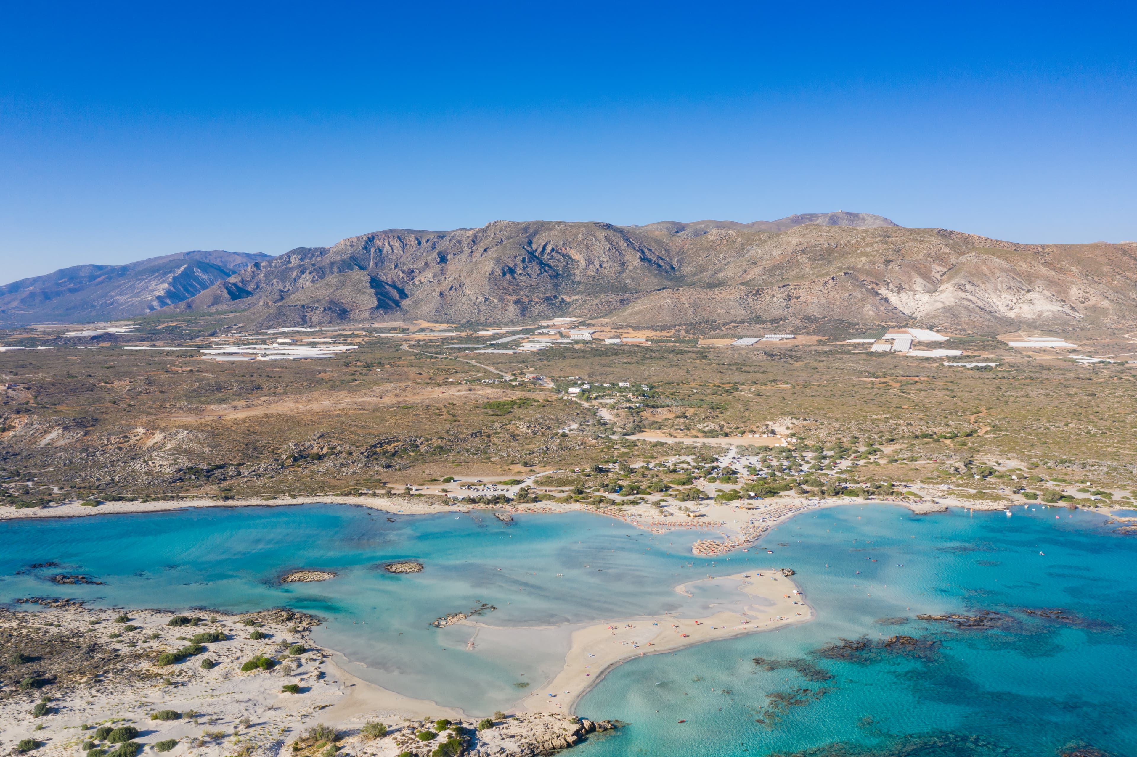 Transfert vers la plage rose d'Elafonisi